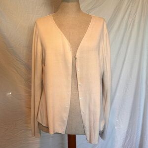 Ann Taylor Factory Silk and Cotton Cardigan